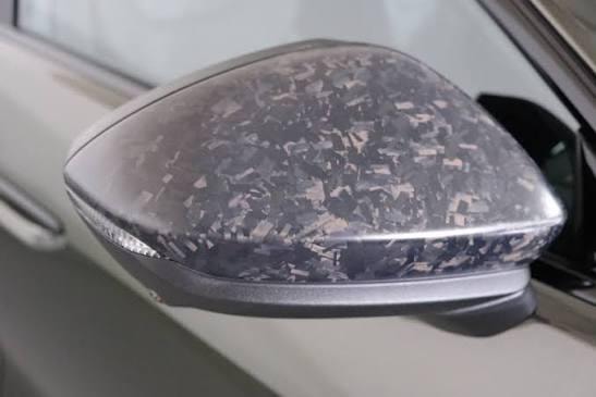 Single car wing mirror — black